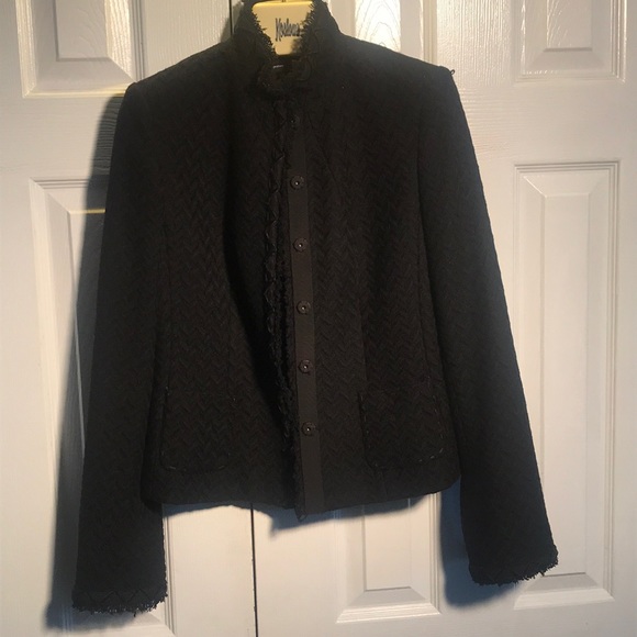SAKS FIFTH AVENUE SIGNATURE BLK JACKET - Picture 5 of 10